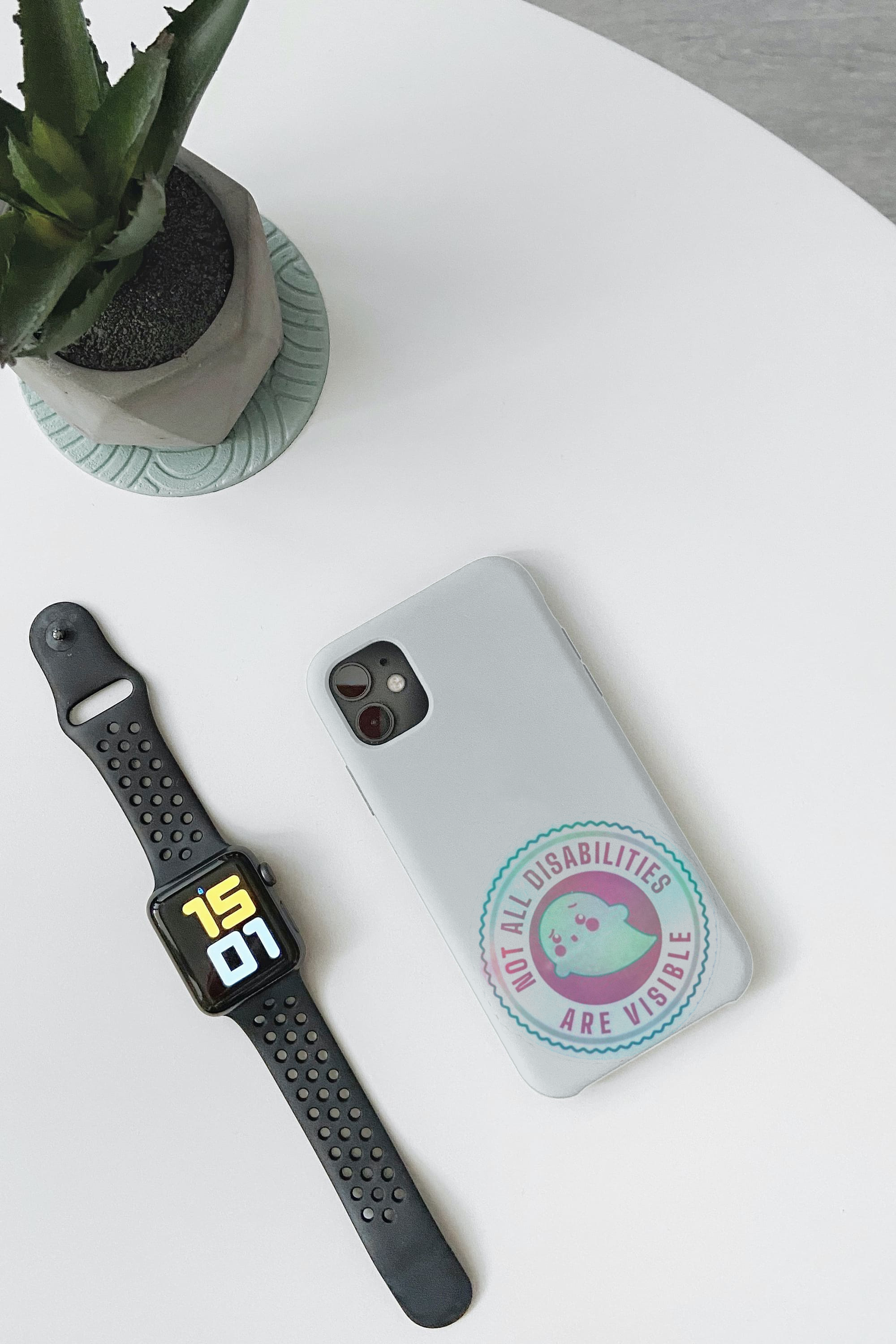 Burping Fish – Engroshandel Klistermærke – Ikke alle handicap er synlige holografisk klistermærke3