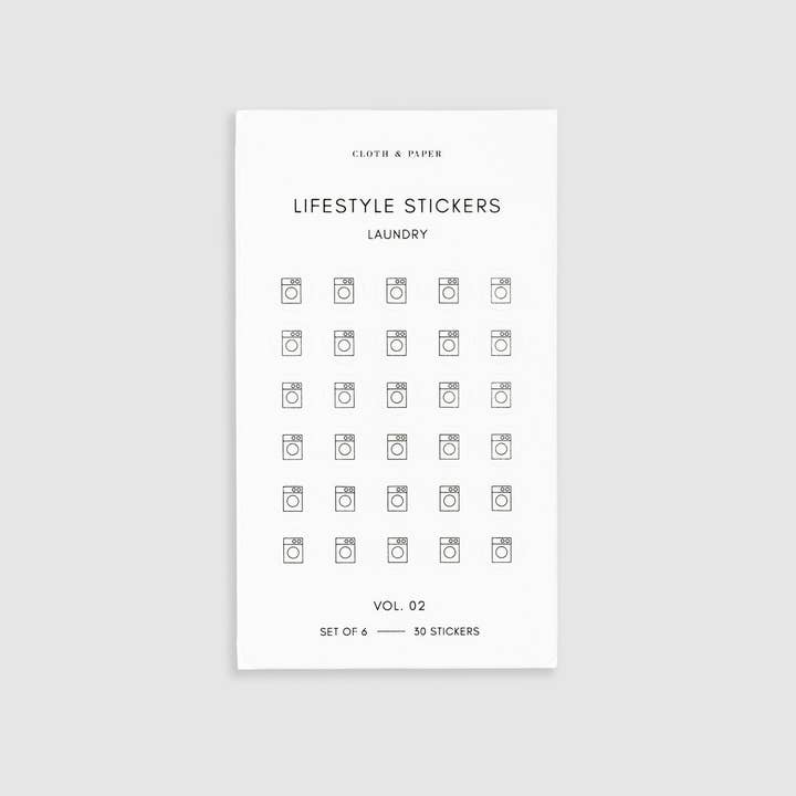 Transparent Mini Icon Stickers | Lifestyle for wholesale on Faire4