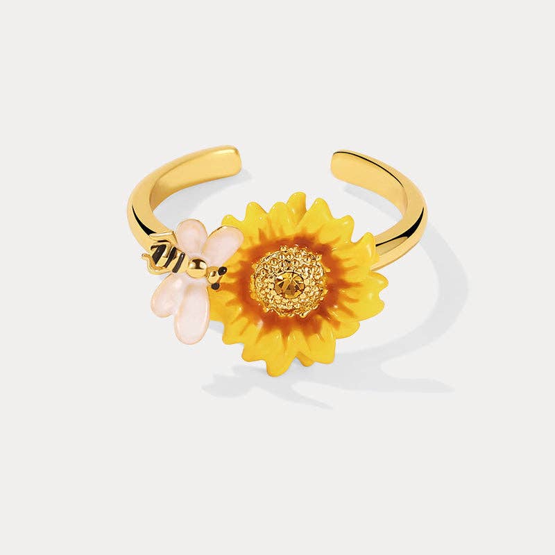Verdivine – wholesale Cocktail/statement ring – Sunflower Ring