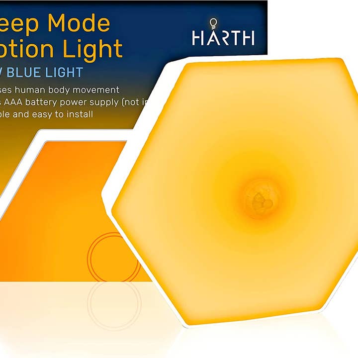 Hex Night Light - Stick Anywhere - Rechargeable - Motion Act for wholesale by HarthyourHome