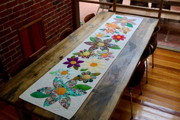 Free Bird Quilting Designs - Wholesale Craft sewing kit - 9. Blossoms Table Runner Pattern5