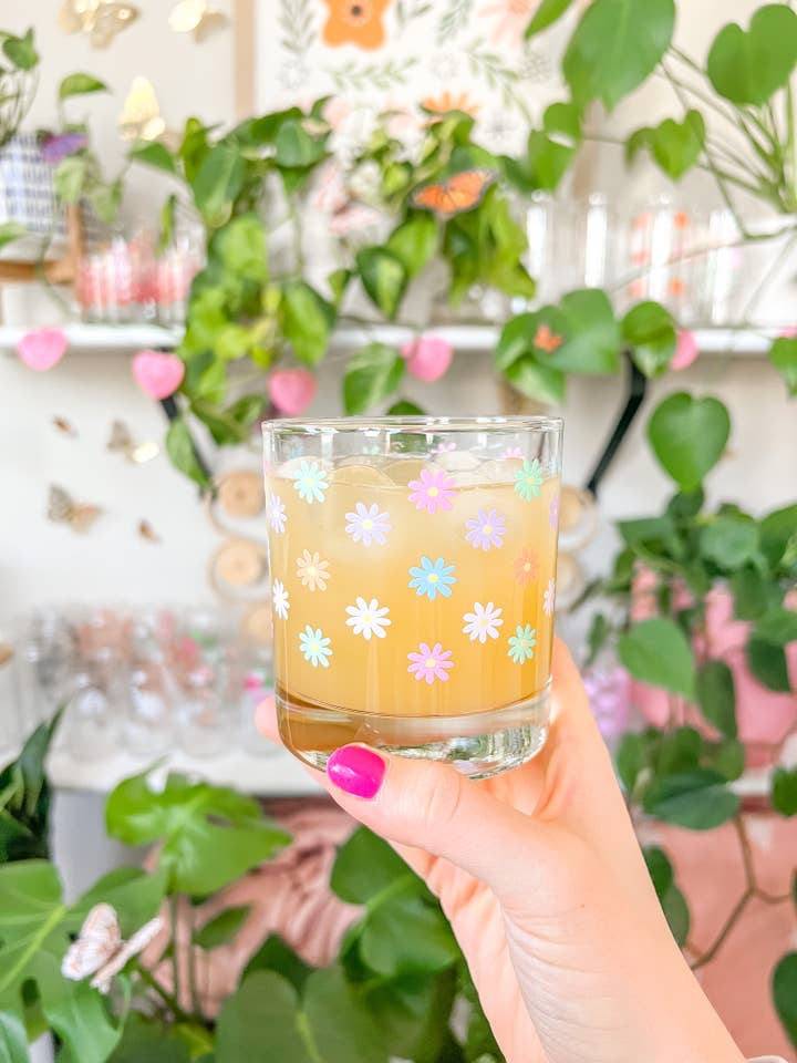 Verre à cocktail Cotton Candy Daisy pour la vente par Hart and Flora Shop