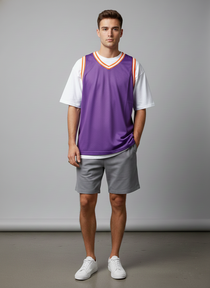 Lime Tree Clothing Inc. - Wholesale Team Sports Jersey - Men's - Basketball Jersey Heavyweight Mesh Hip Hop Baggy Style S-3XL5