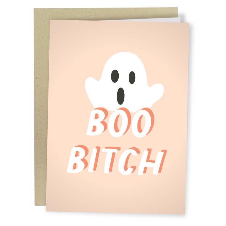 Boo Bitch | Carte d'Halloween drôle pour la vente par Sleazy Greetings