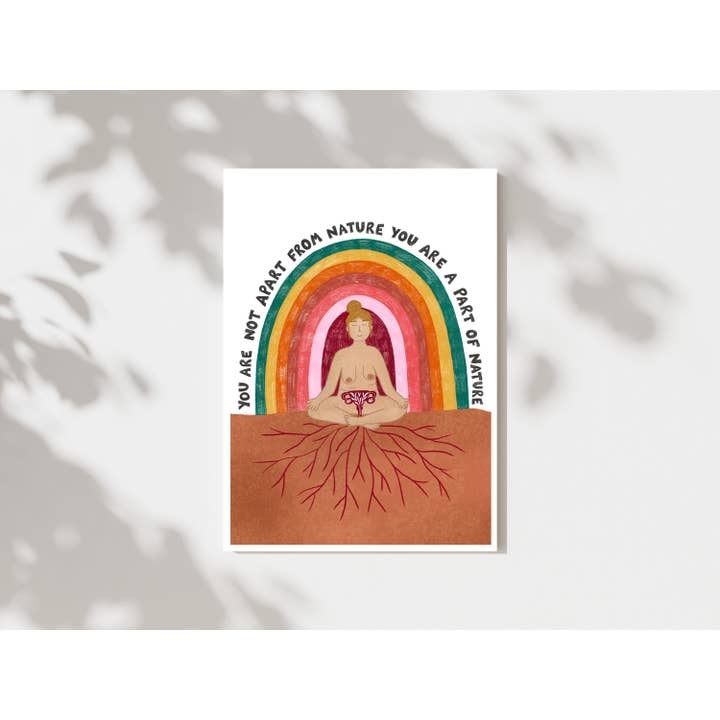 Impression artistique sur le lien avec la nature et l'utérus pour la vente par Kai Kathleen