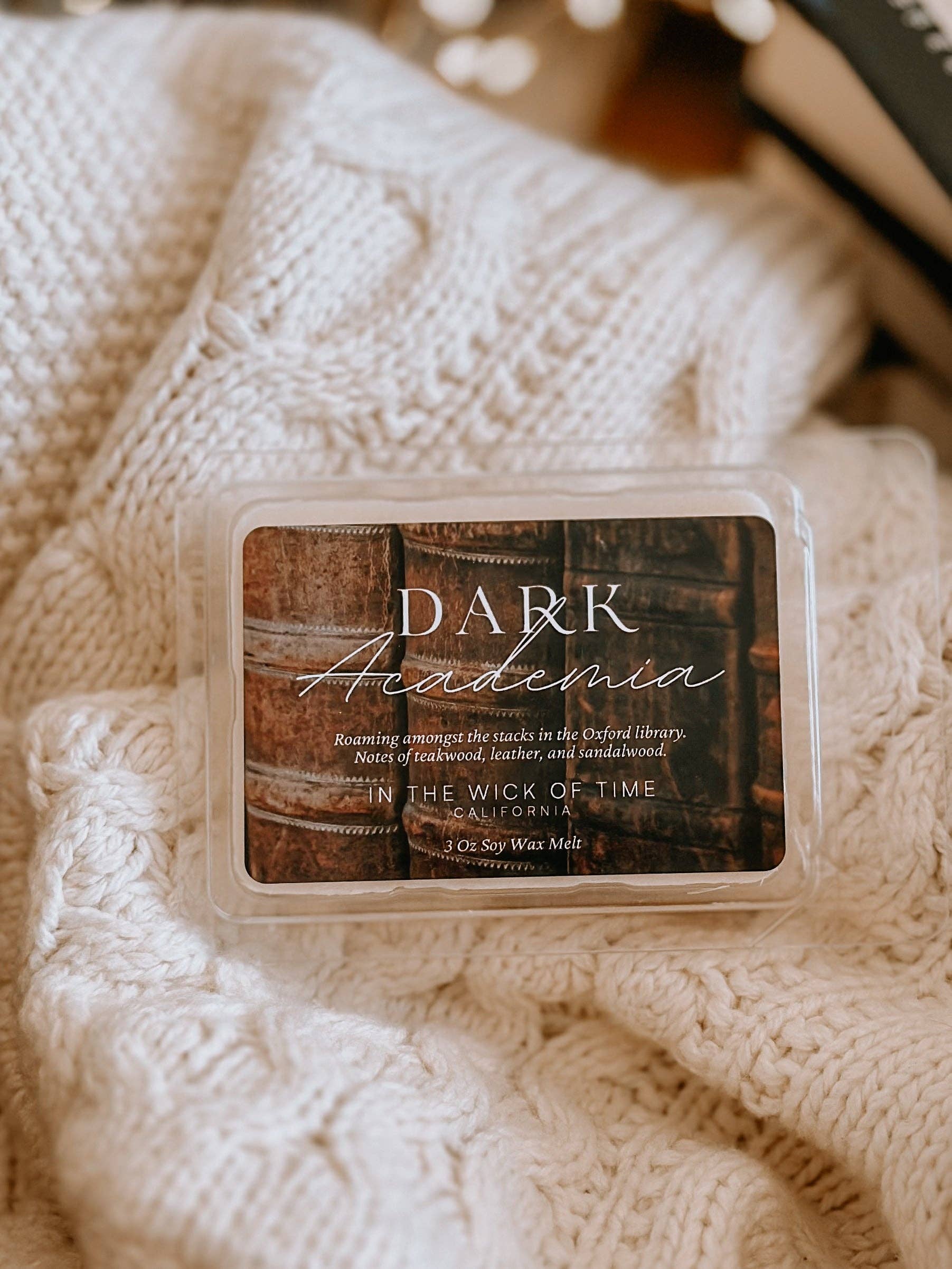 In the Wick of Time - Wholesale Wax Melt - Dark Academia Wax Melt1