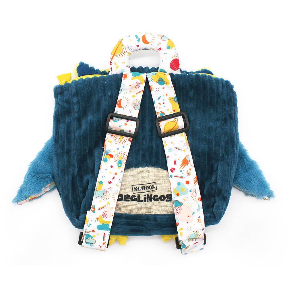 Les Déglingos, France – wholesale Backpack – Child – LES DEGLINGOS KID CORDUROY BACKPACK ASTROS THE OWL1