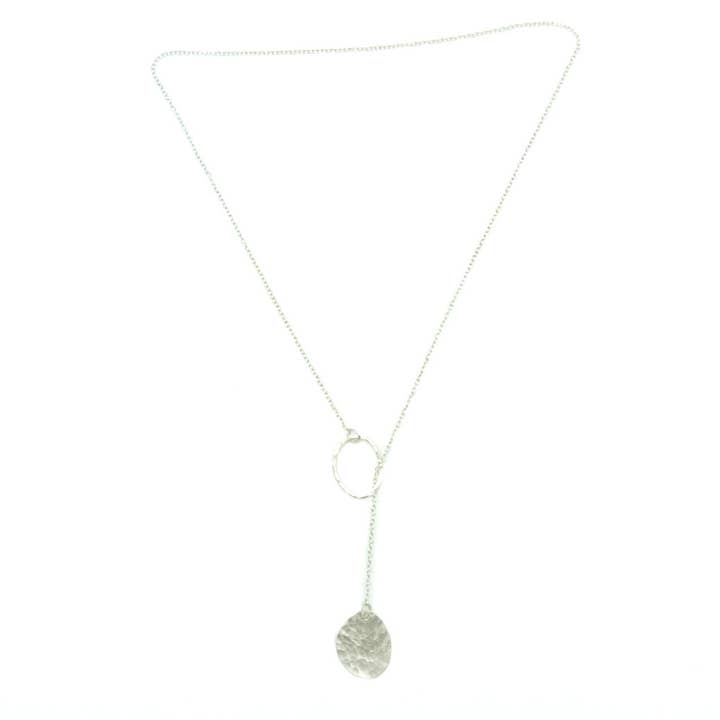 Sølv Pebble Lariat for engroshandel hos Anna Caraco Jewelry
