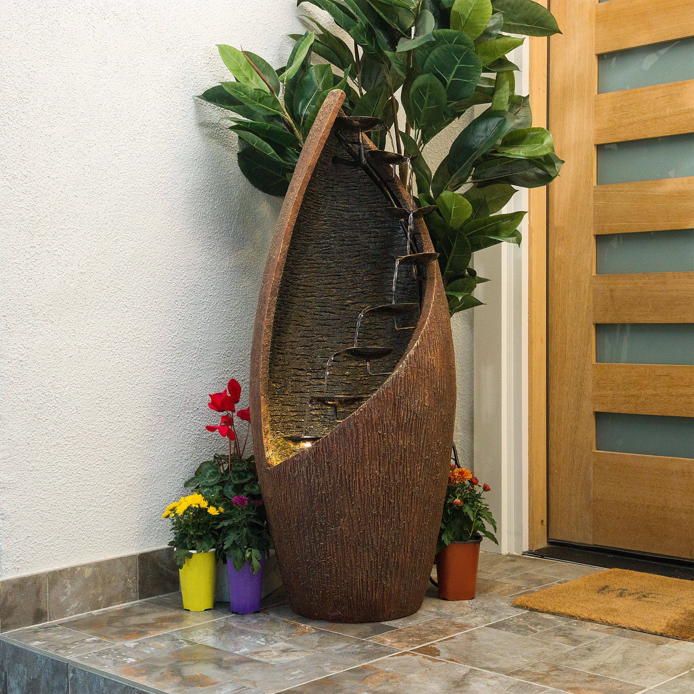 Alpine Corporation - Wholesale Outdoor Ornament/Decor - Alpine Corporation Eight Spiraling Tiered Fountain