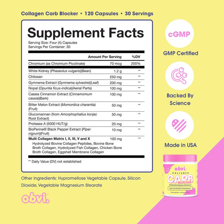 Obvi - Wholesale Protein/Superfood Powder - Obvi Collagenic Carb Blocker & Appetite Suppressor