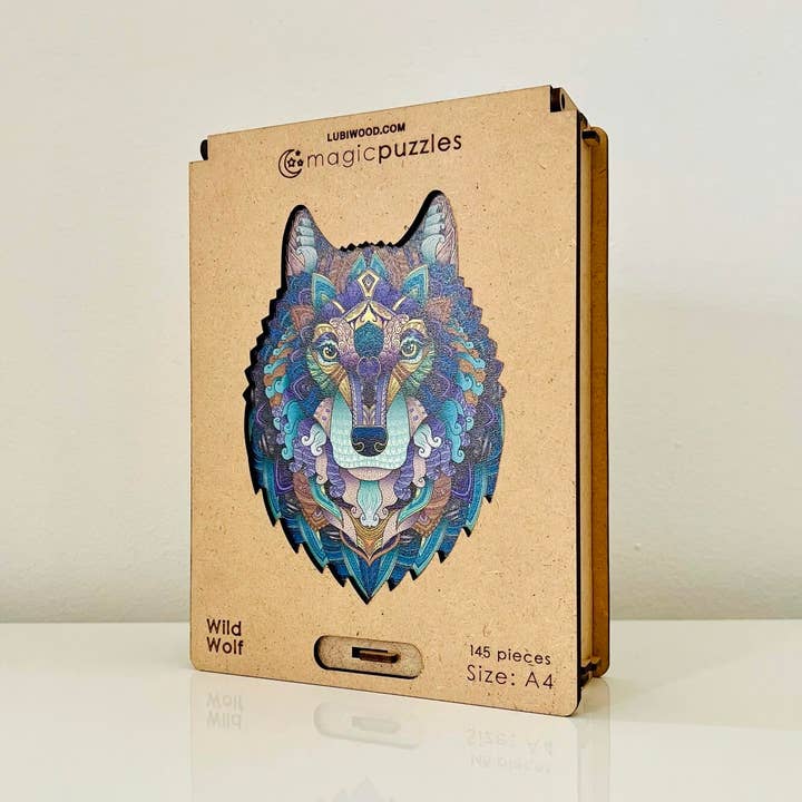 Lubiwood - Wholesale Puzzle - Adult - Wild Wolf Jigsaw A4 Premium Box8