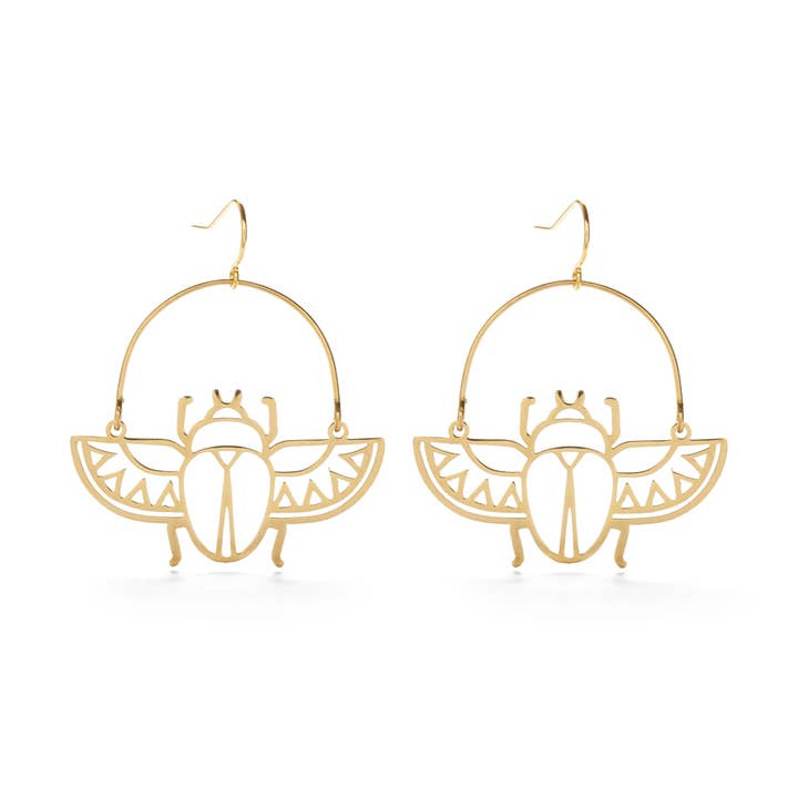 Scarab Hoops for wholesale by Mind's Eye Design