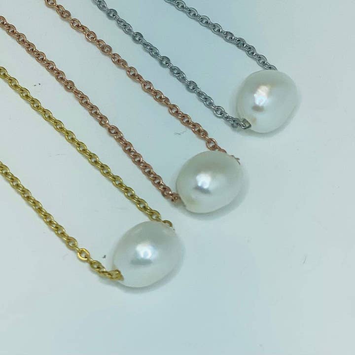 Little Happies Co - Wholesale Beaded/Pearl Necklace - Pearl necklace, Gift for Godmother, Godmother gift, Godmother necklace, Christmas gift For Godmother, dainty necklace, conformation gift