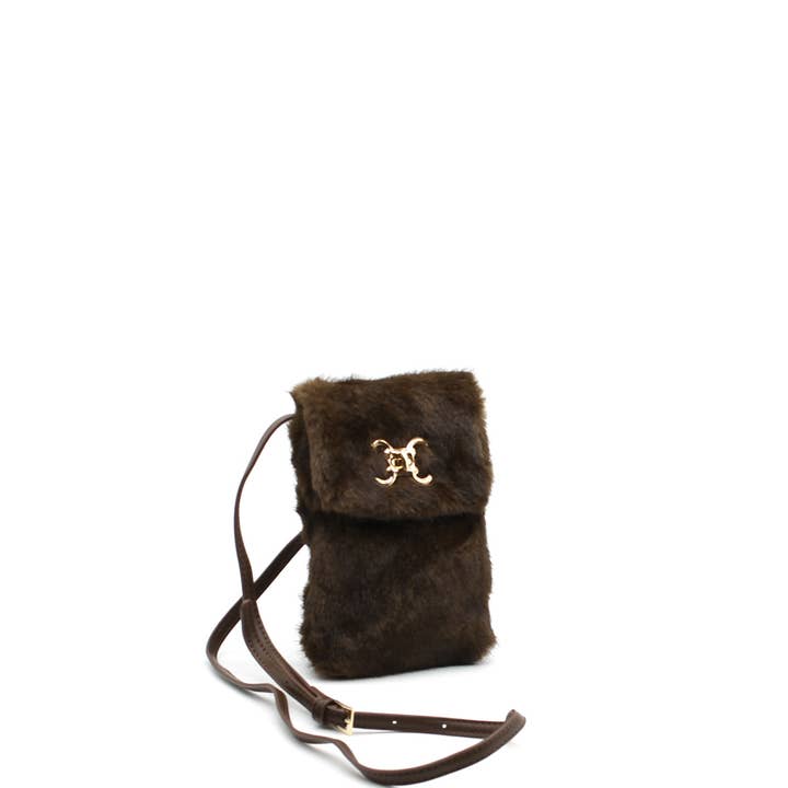 Vimoda - Wholesale Top Handle Bag - Women's - Mini fur crossbody bag with CC clasp2