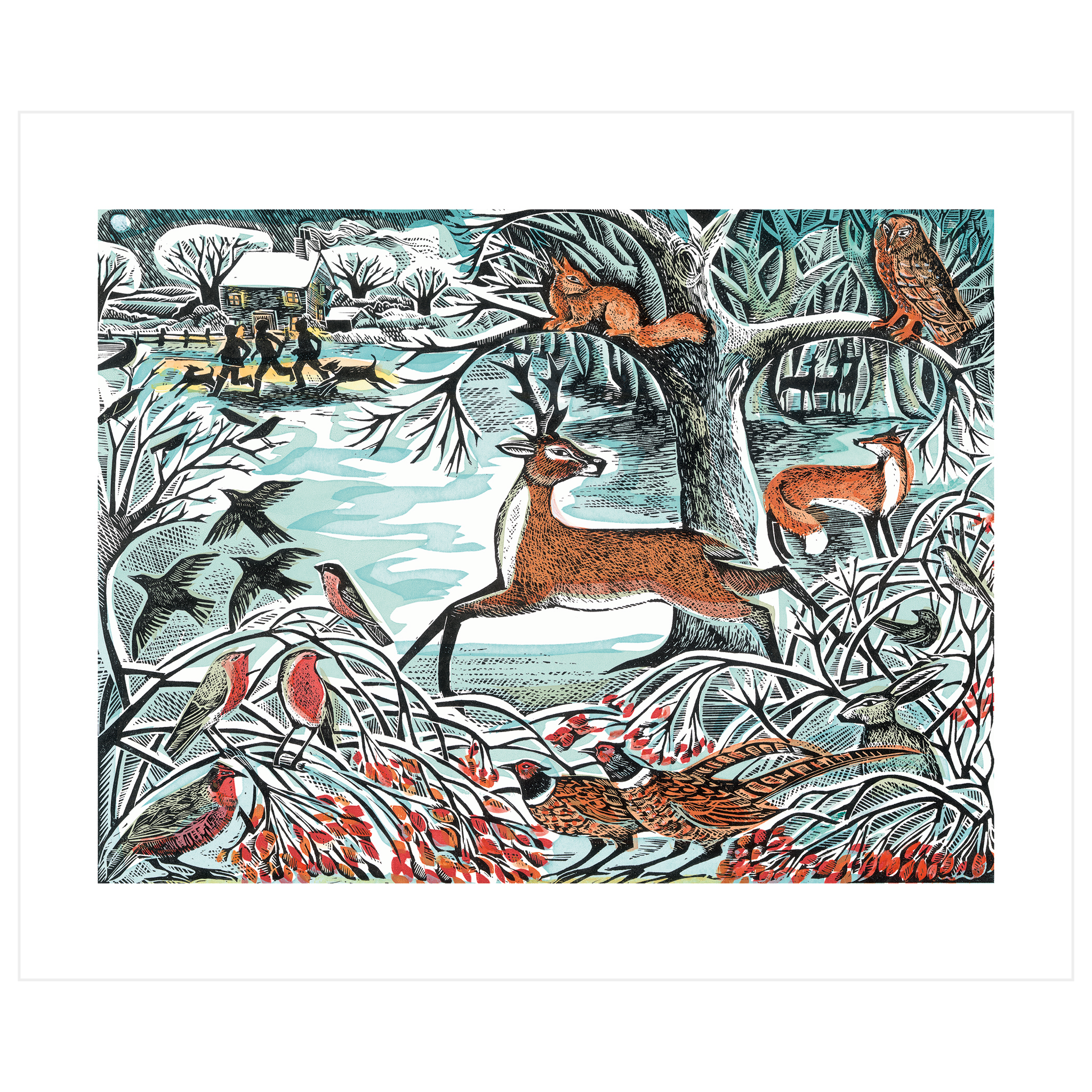 Art Angels - Venta al por mayor Tarjetas de Navidad - Bosques de invierno1