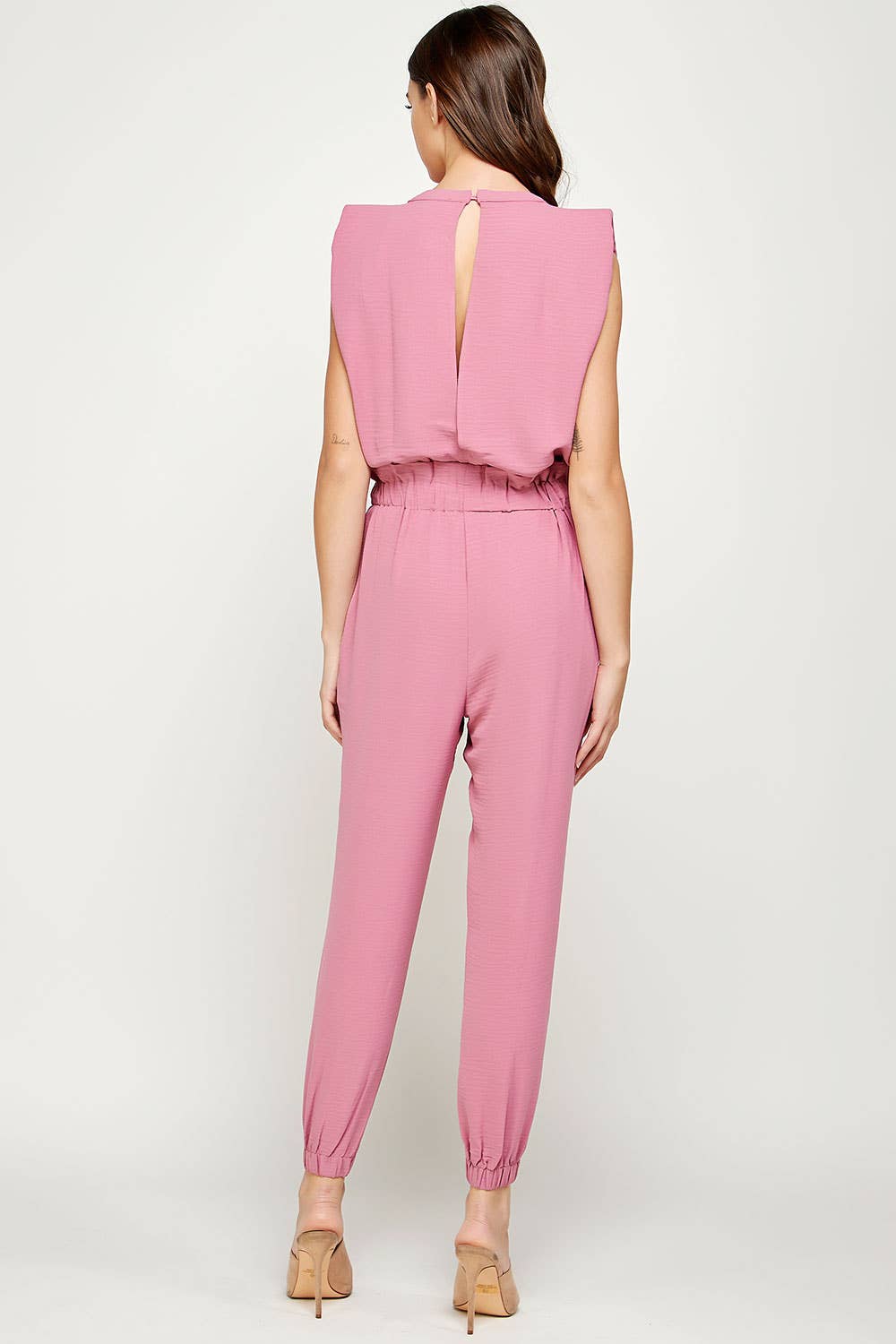 Strut & Bolt – wholesale Jumpsuit – Women's – Shoulder Muscle Padded Sleeveless Jogging Jumpsuit3