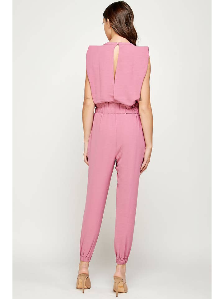 Strut & Bolt – wholesale Jumpsuit – Women's – Shoulder Muscle Padded Sleeveless Jogging Jumpsuit3