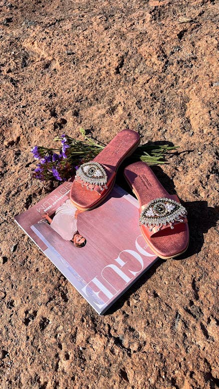 SIBYLLADELPHICA - Vente Sandales – femme - Sandales en cuir avec décoration œil protecteur "Crystalia"11