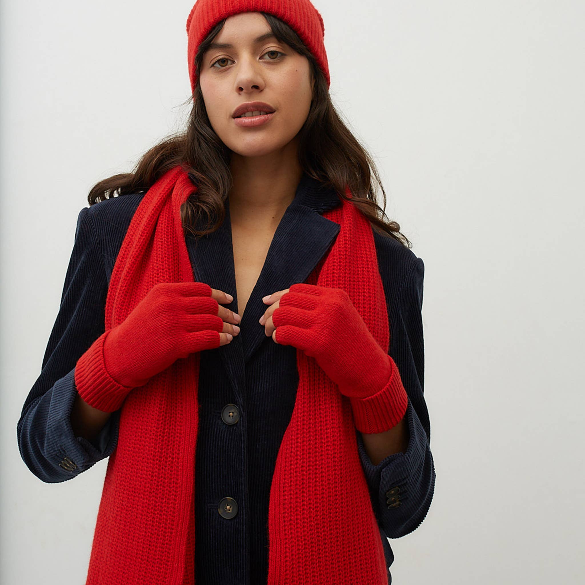 Portolano – wholesale Gloves – Women's – CASHMERE FINGERLESS GLOVES5