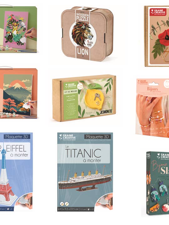 PACK DESCOBERTA IDEIA PRESENTE: Os nossos 14 best sellers! por atacado de Graine Créative