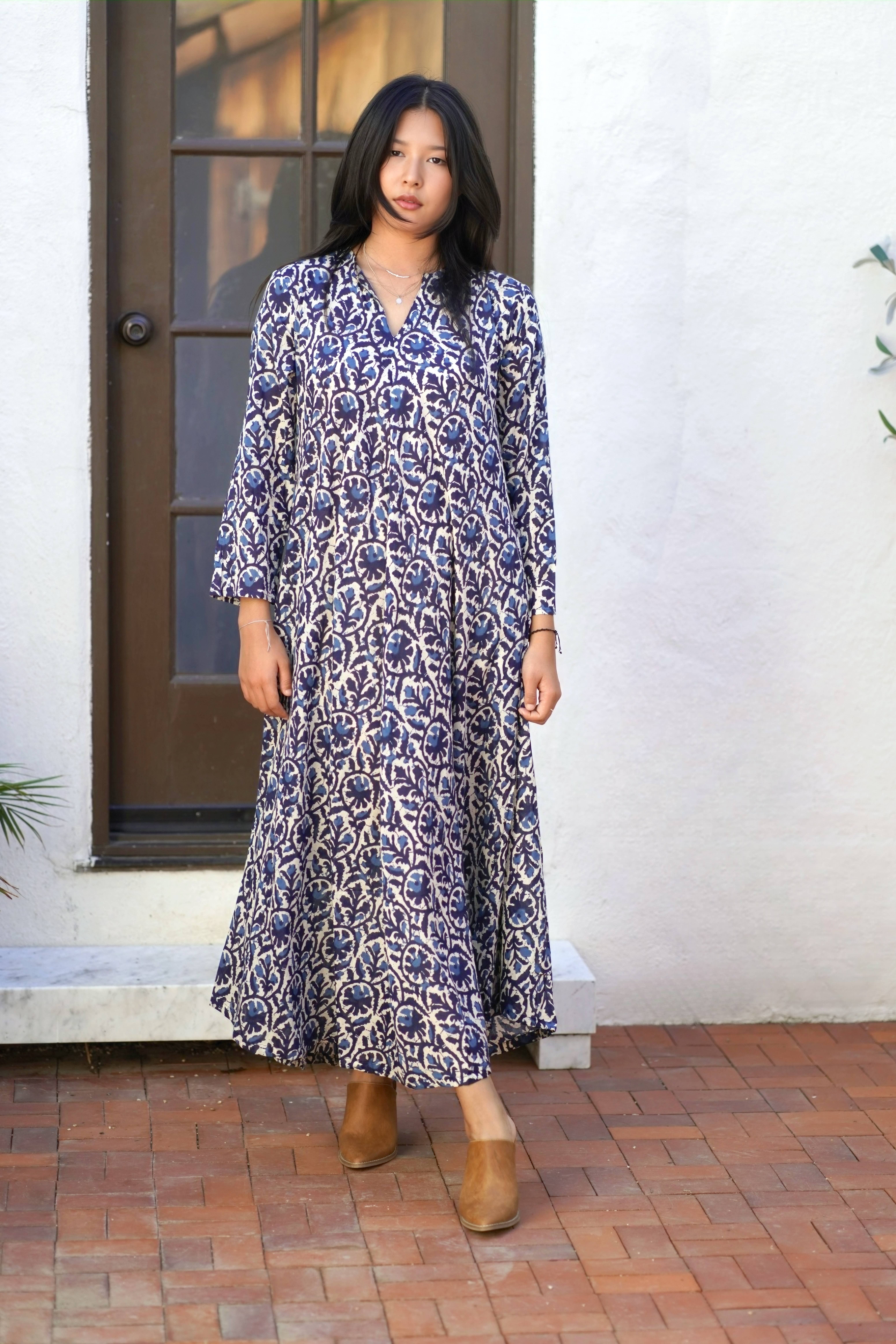 Calypso Aurora Dress Navy for wholesale on Faire1