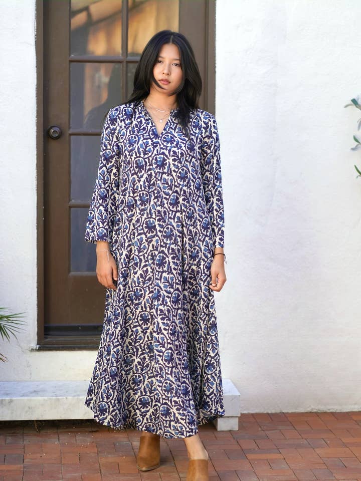 Calypso Aurora Dress Navy for wholesale on Faire1