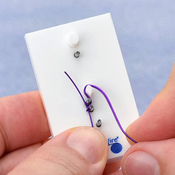 The Bead District - Vente Outil de bricolage - Gabarit artistique en fil métallique, crochet et fermoir à œillet2