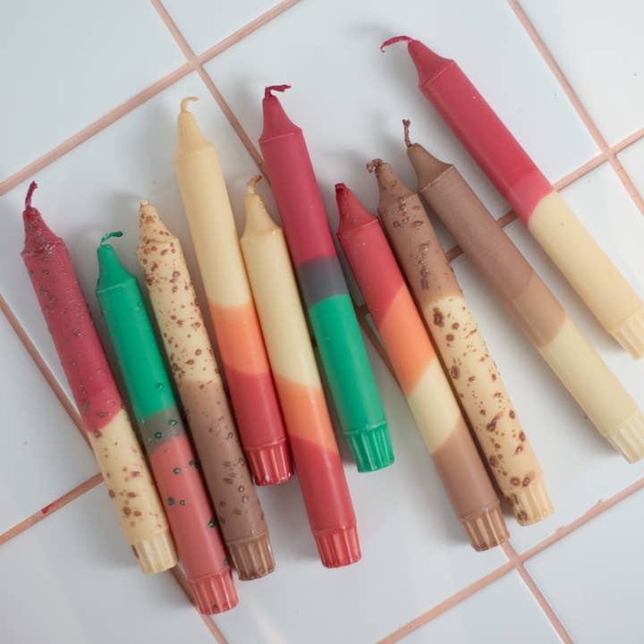 Nordtrice - Wholesale Tapered candle/candlestick - Taper candles box - autumn mix3