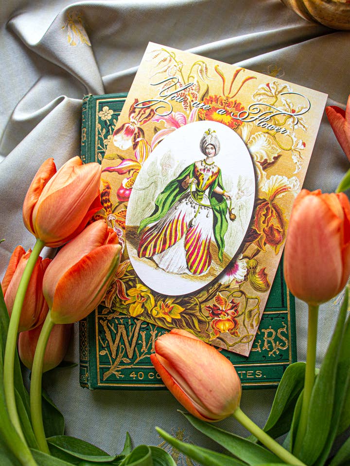 "You are a Flower" 5 x 7 Keepsake Panel Cards for wholesale by Ivory Tower Studios