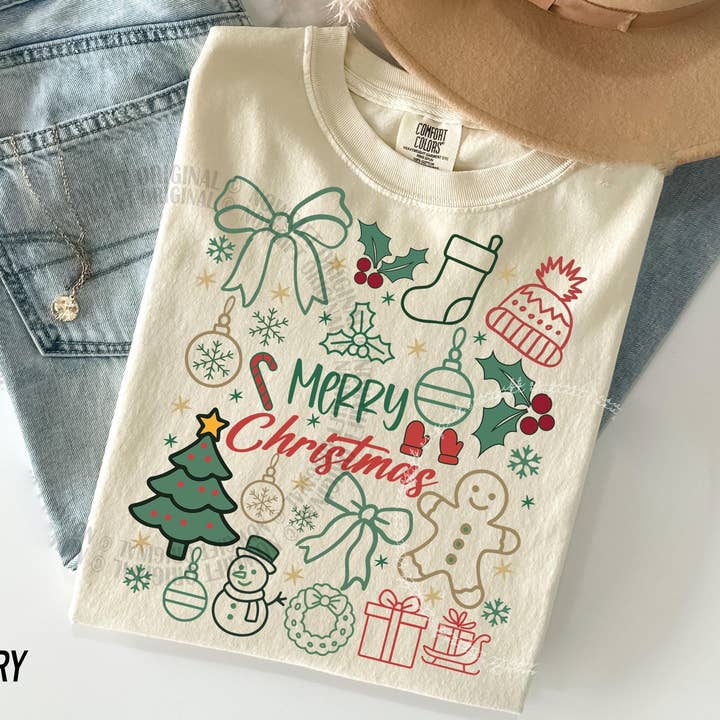 Weihnachts-Komfortfarben-Shirt, Weihnachtsbaum-Sweatshirt für den Großhandel von Glaime