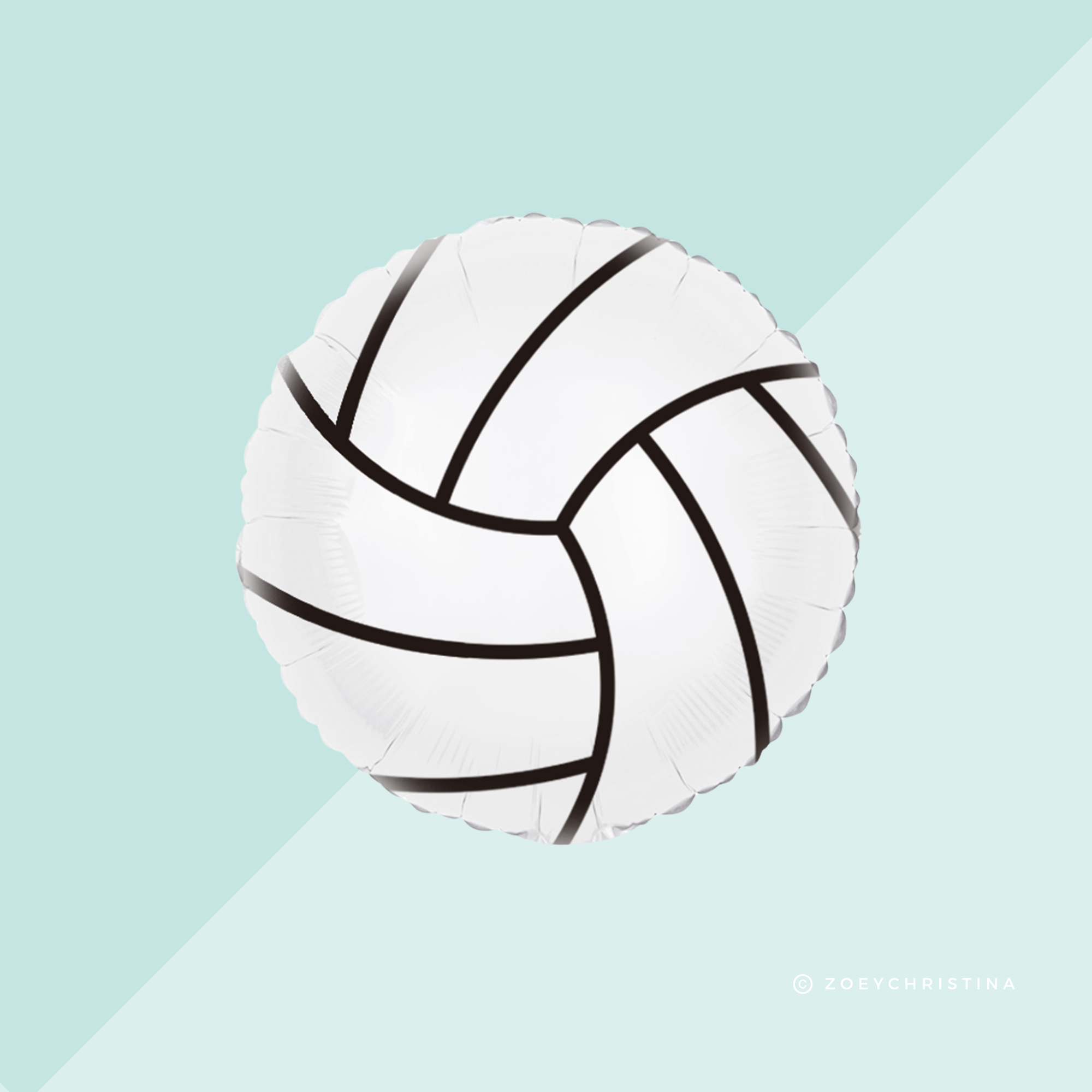 Zoey Christina - Wholesale Balloon - Volleyball Foil Balloon – Sports & Team Spirit Party Décor4