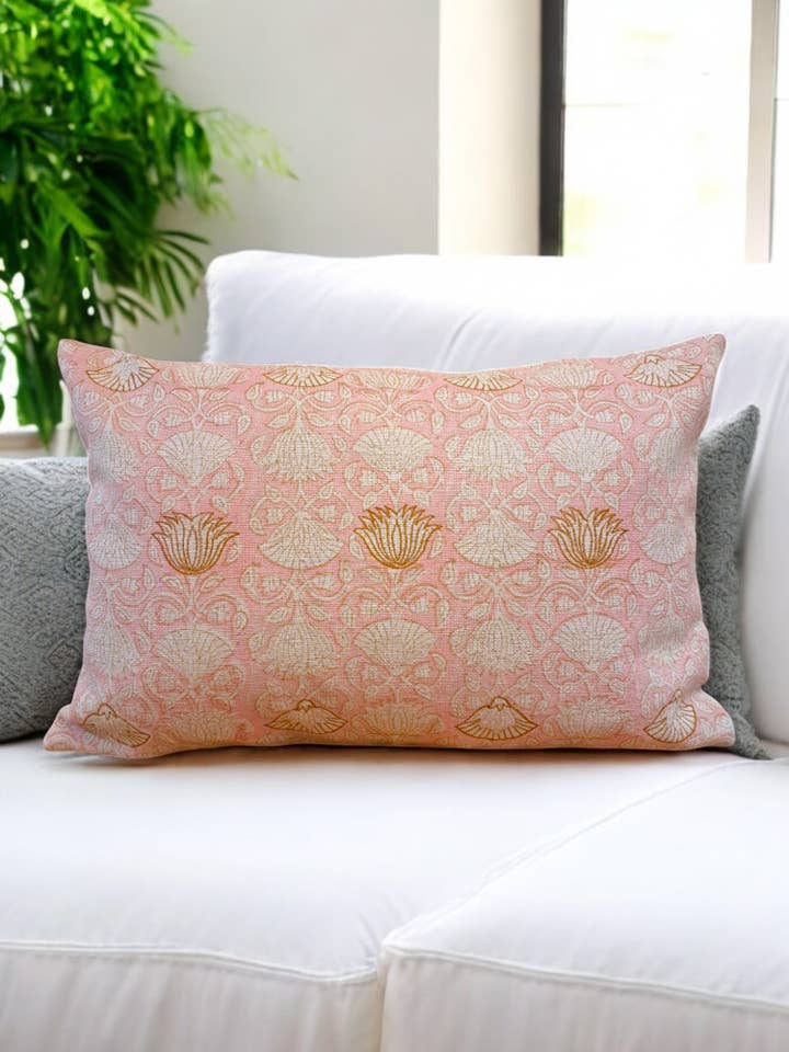 Funda de Cojín Rectangular con Estampado Artístico Hecho a Mano para venta al por mayor de Eyda Homes