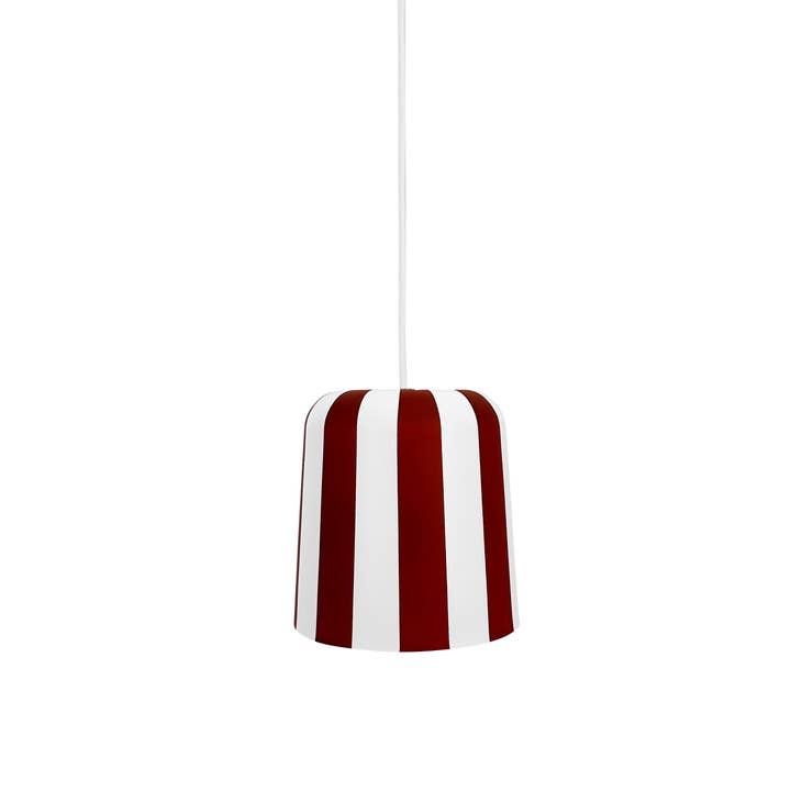 Gry Pendant - Dark Red stripes for wholesale by Dyberg Larsen