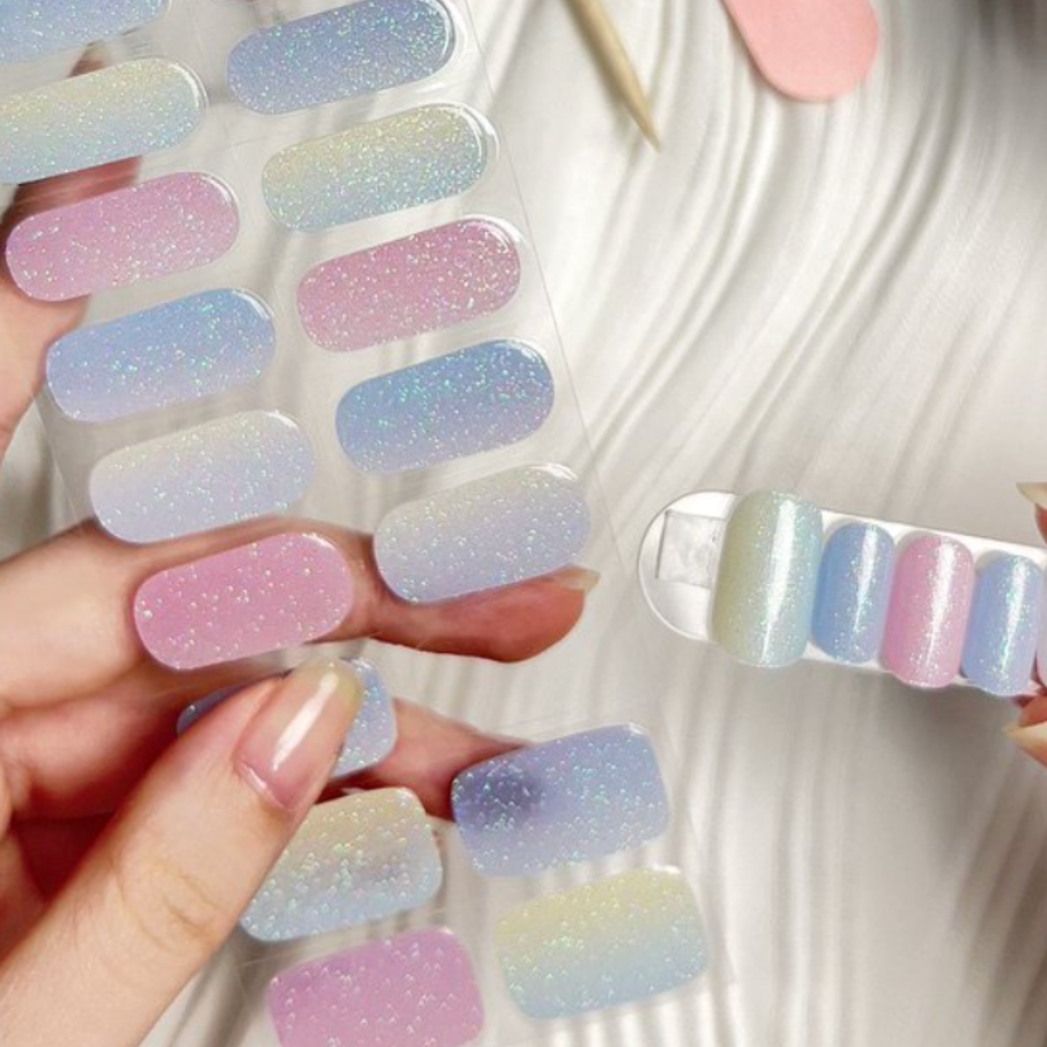multi Enveloppe à ongles en gel semi-durci Sweeties Super Jellies DIY en vente sur Faire2