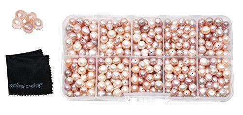Mandala Crafts – wholesale Pärlor – Mudra Crafts äkta odlade sötvattenpärlor för smyckestillverkning, lösa pärlor med förborrade hål i bulk10