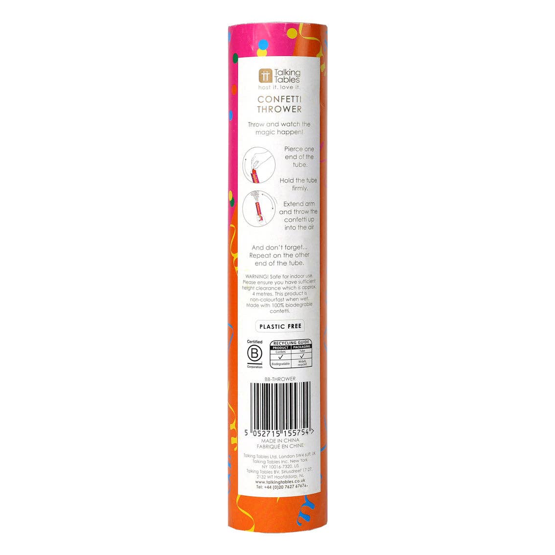 Talking Tables USA - Wholesale Confetti - Confetti Thrower - Display - 6 Pack | Party Supplies |4