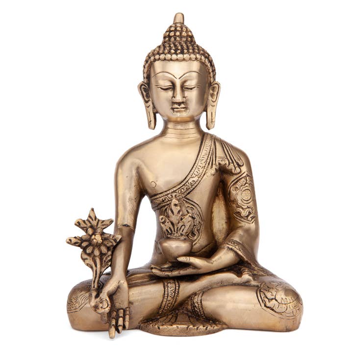 Bodynova - Wholesale Sculpture - Golden Buddha Statue, approx. 18 cm