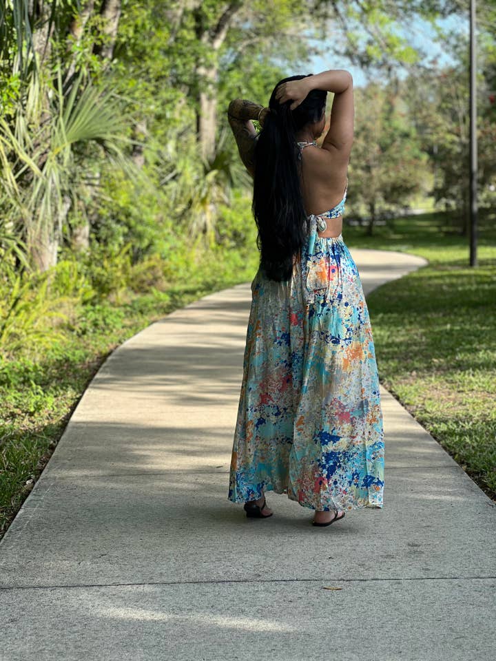 Foutaz - Wholesale Dress - Women's - Summer boho dress- Case of mixed colors