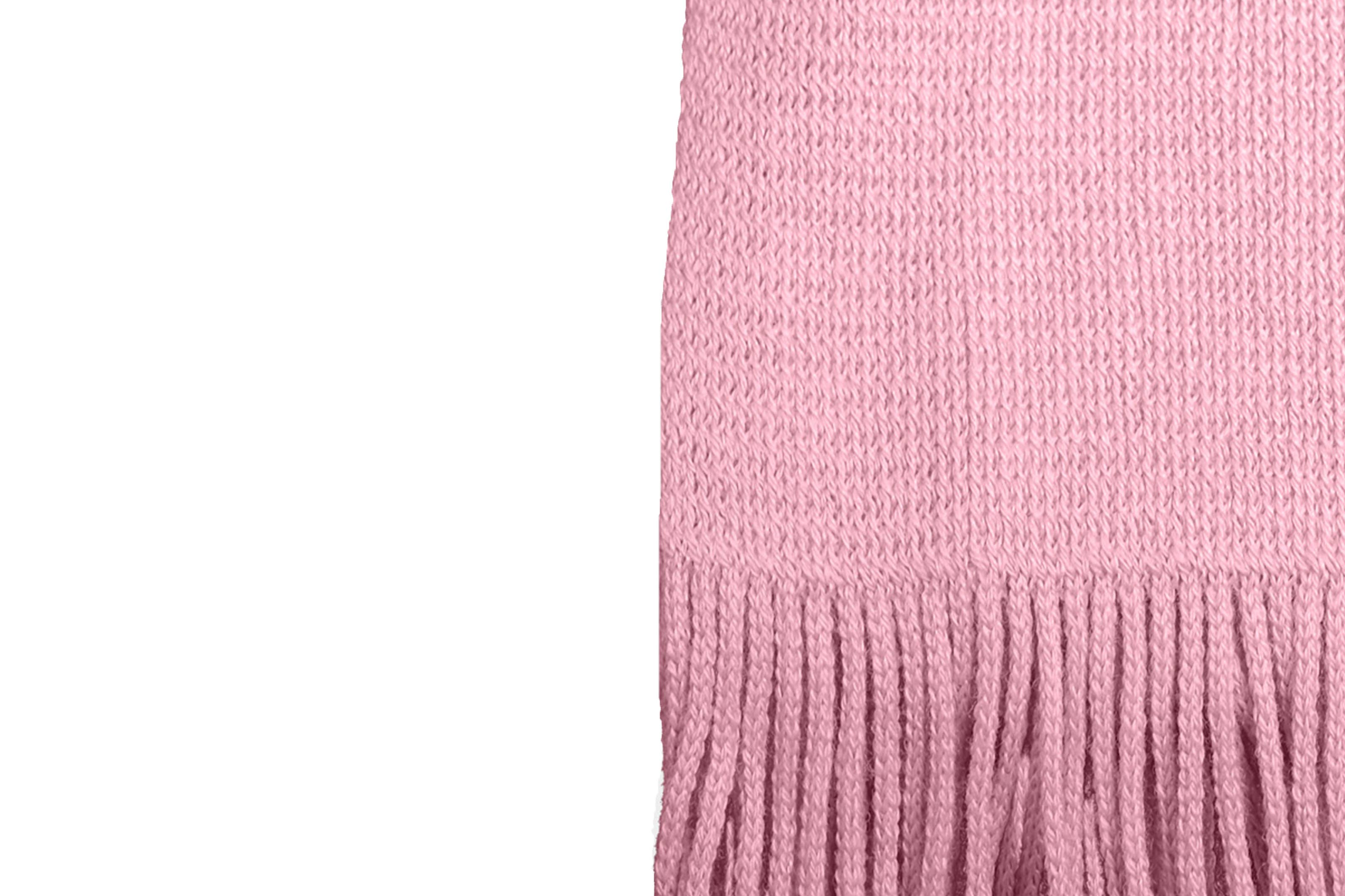 VERTICAL L'ACCESSOIRE - Wholesale Scarf - Women's - Pink wool and acrylic scarf1