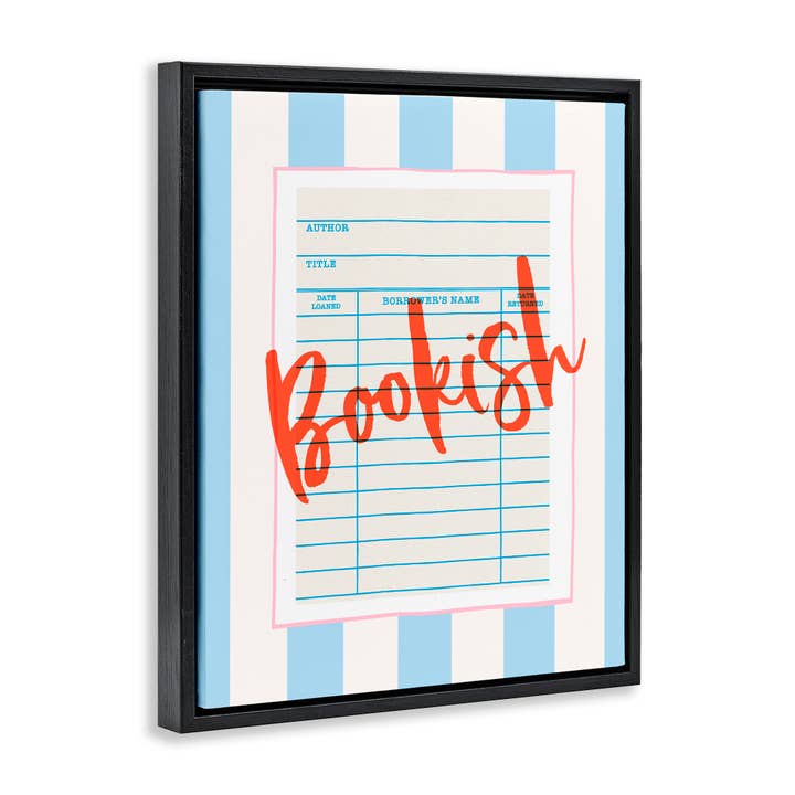 Stupell Industries - Wholesale Wall Sign - Bookish Library Card - Framed Wall Art19