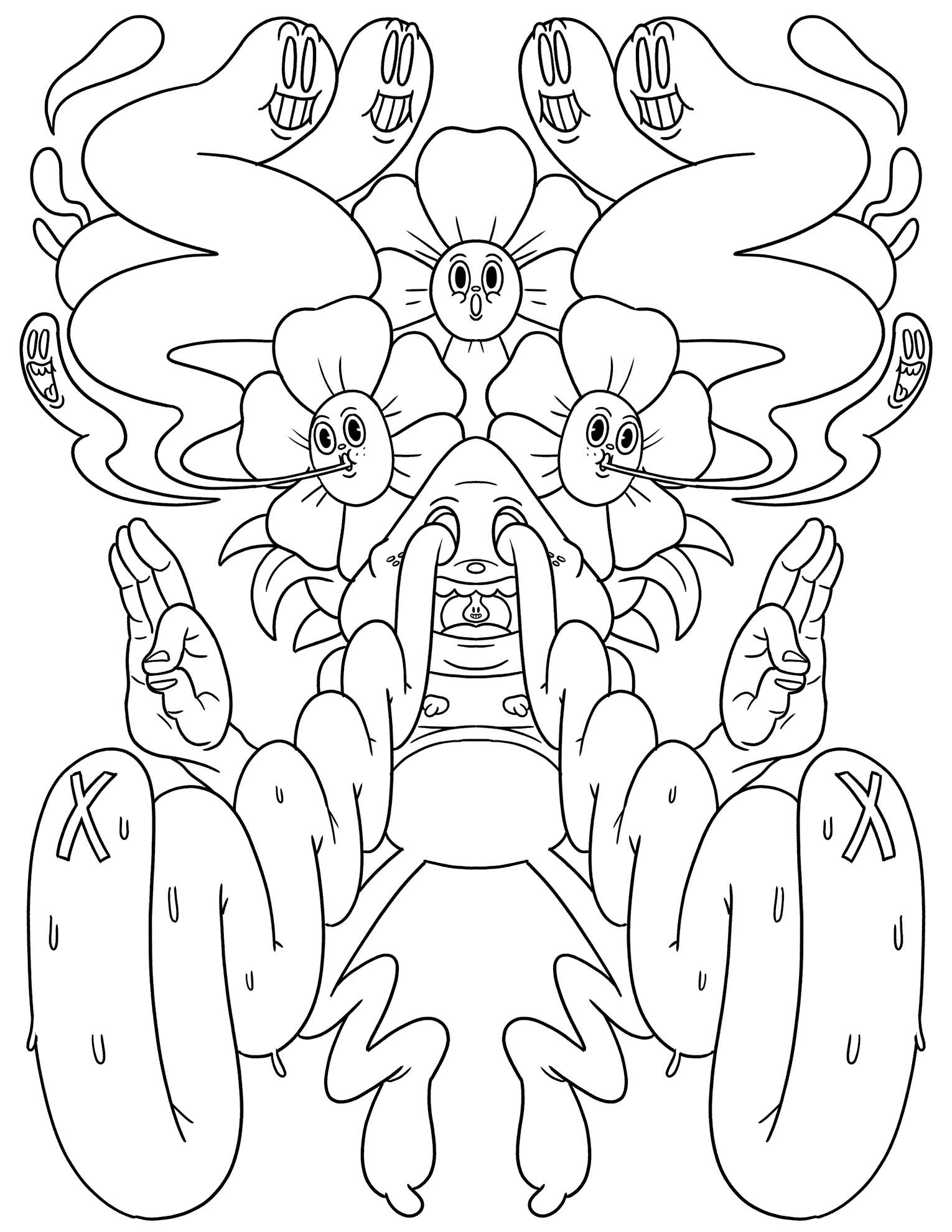 rouge, rose, jaune Livre de coloriage That's Trippy, CB-030 en vente sur Faire1