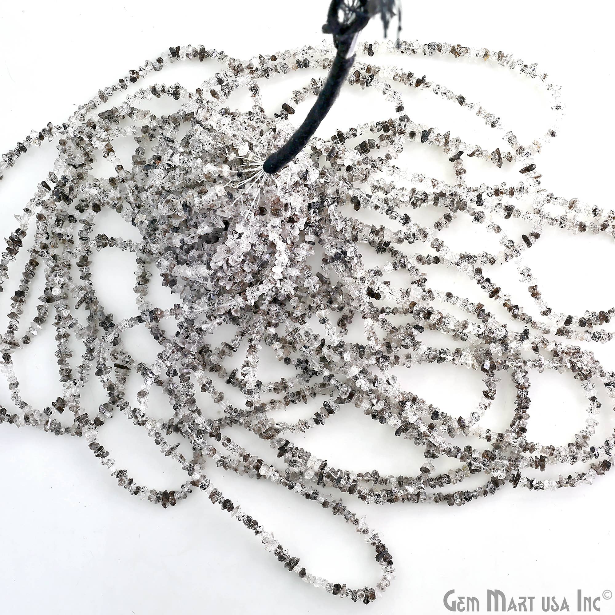 GemMartUSA - Wholesale Beads - Herkimer Diamond Chip Beads, Natural Gemstone, 16 Inch11