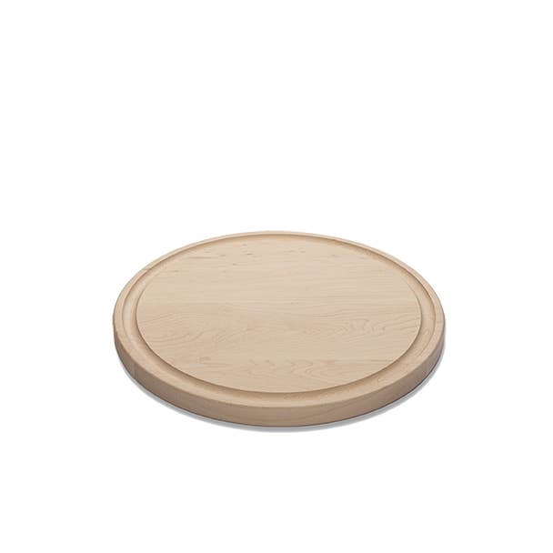 Maple - R10 - Small Round Cutting Board with Juice Groove 10-1/2''x3/4'' for wholesale by Wood Hill Boards Inc