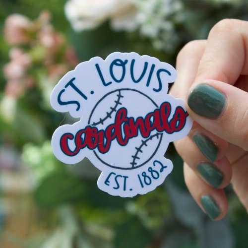 Stick With It Design Co - Wholesale Sticker - St. Louis Cardinals Stickers• Baseball Stickers • Sports • Waterproof Stickers • Sticker Pack • Vinyl Sticker • Gifts for Him • Magnets4