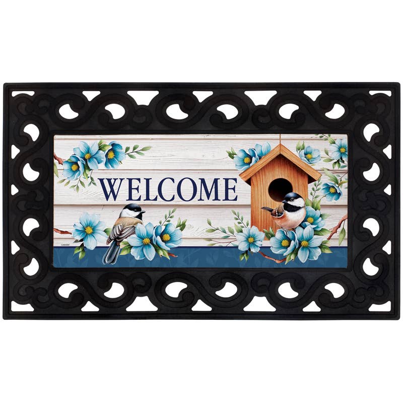 FlagTrends by Carson - Wholesale Door Mat - "Chickadee Royal" Mini Mat Insert0