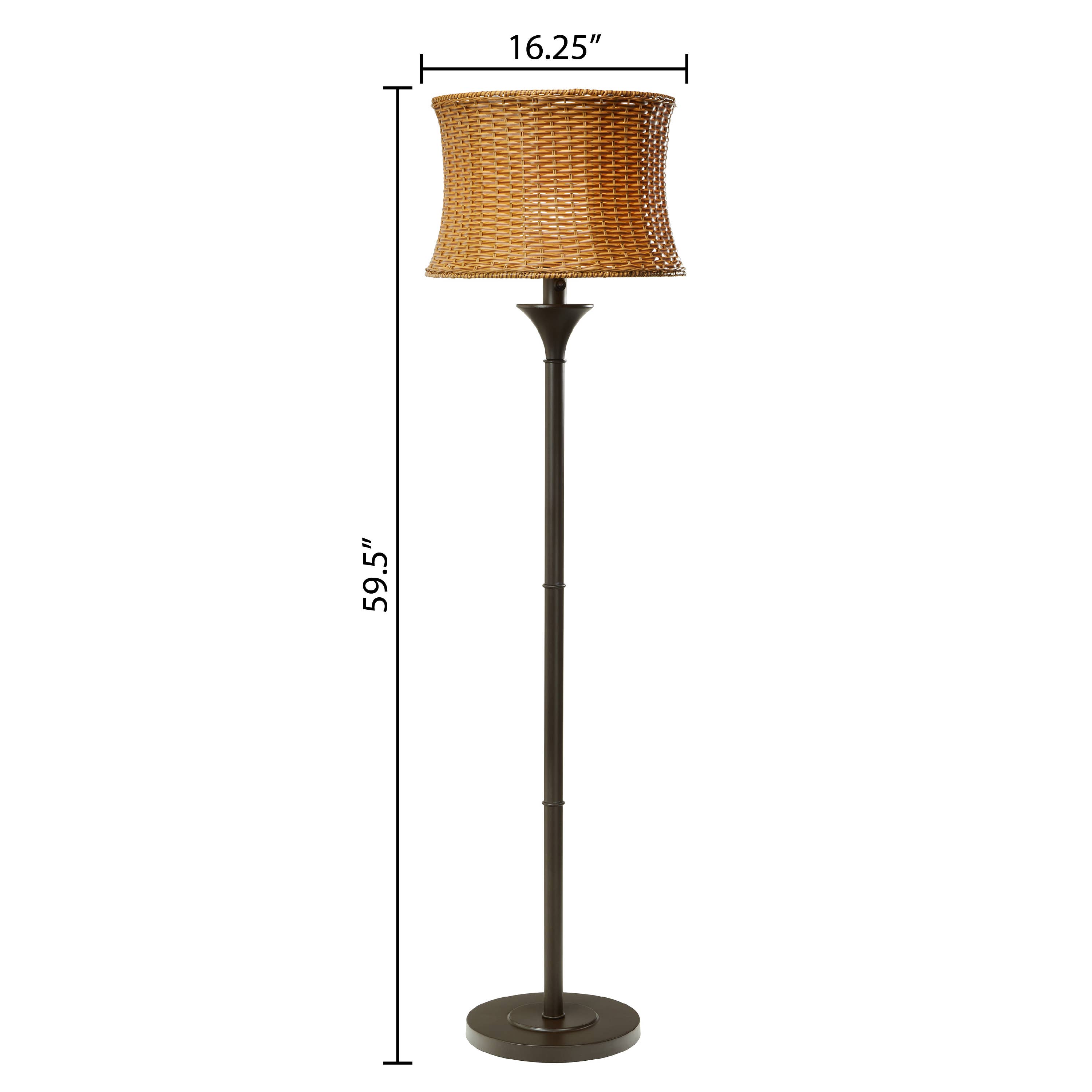 River of Goods - Wholesale Floor Lamp - 59.5"H Saisha Outdoor and Indoor Tan Floor Lamp2