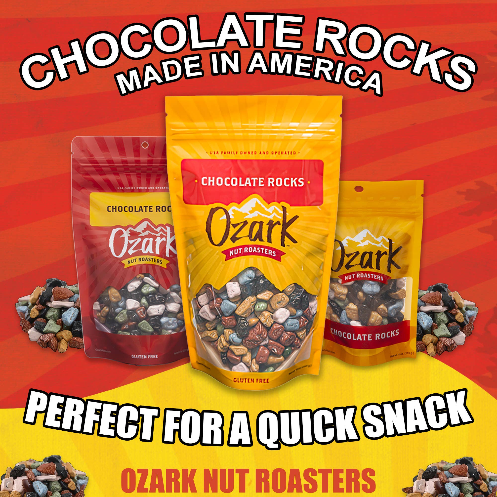 Ozark Nut Roasters - Wholesale Chocolate Covered Sweets - Gold - Chocolate Rocks 4