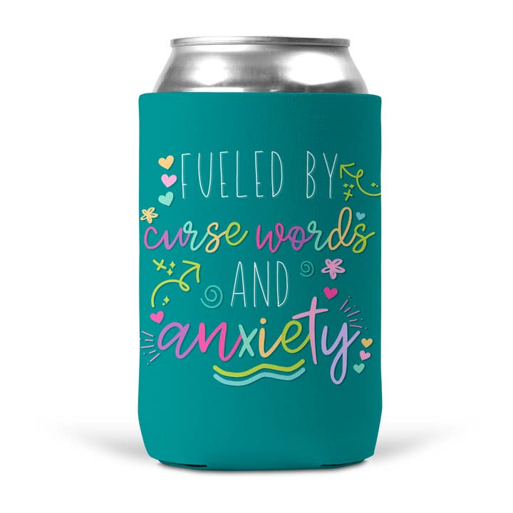 tcbco - Wholesale Drink Huggers & Koozies - Fueled By Curse Words And Anxiety Koozie8