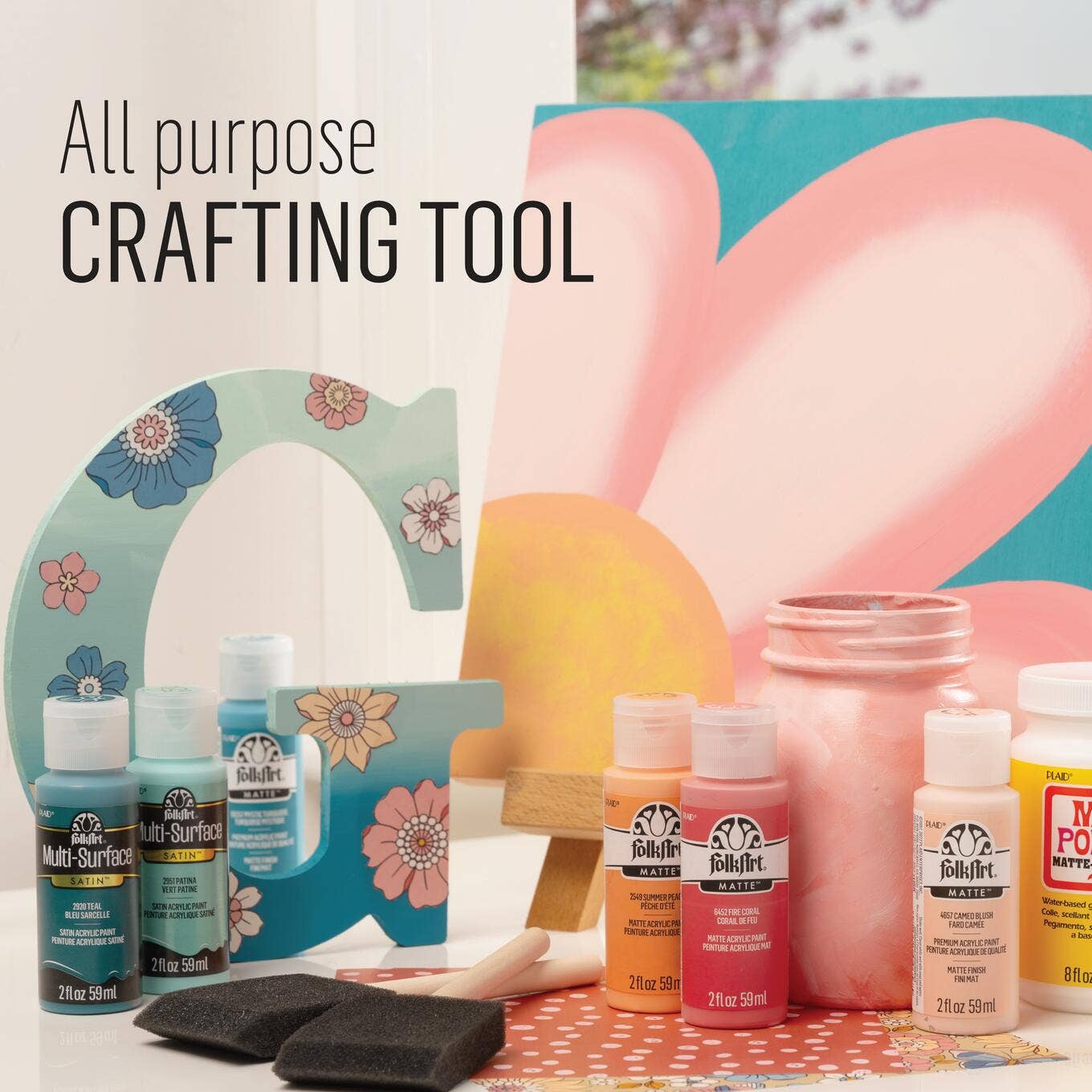 Plaid Crafts - Wholesale Paint/Wax Brush - FolkArt ® Foam Brush Set, 4-Piece5