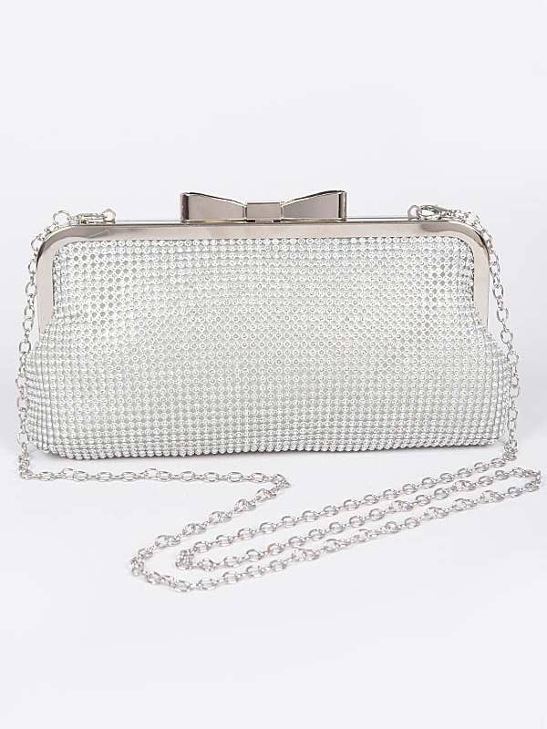 Rhinestone and Pearl Party Clutch for wholesale by Shop Neighbors